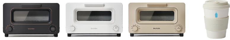 BALMUDA The Toaster、ブルーボトル　エコカップのイメージ画像