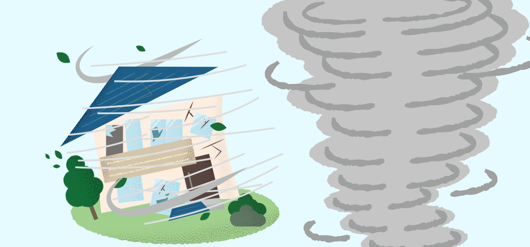 火災保険は台風被害を含む水災にも備えられます。補償範囲を要チェック！ 